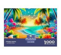 Seaside Scenery, 1000-piece Jigsaw, Calming Yet Stimulating Indoor Activity, Perfect for Keepsakes Or Gallery Walls, Suitable for Ages 8+, 52x38cm/1000pcs