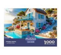 Seaside Scenery, 1000-piece Jigsaw, Calming Yet Stimulating Indoor Activity, Perfect for Keepsakes Or Gallery Walls, Suitable for Ages 8+, 52x38cm/1000pcs