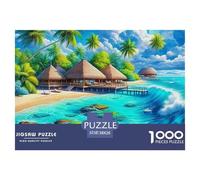 Seaside Scenery 1000 Piece Jigsaw Puzzle for Adults And Teens (12+) - Seaside View Unique, Challenging, Collectible, 'What Happens Next' 38x26cm/1000pcs