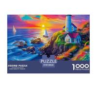 Seaside Scenery 1000 Piece Jigsaw Puzzle for Adults - Seaside View Unique, Challenging, Family Activity, Collectible, 'What Happens Next' 38x26cm/1000pcs
