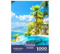 Seaside Scenery Jigsaw Puzzle 1000 Pieces for Adults Family Kids Teens Play Landscape Creative Brain Exercise 38x26cm/1000pcs