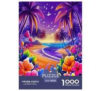 Seaside Scenery Jigsaw Puzzles for Adult Challenging Puzzle Games Difficult Challenges 1000 Piece Difficult Hard Jigsaw Puzzles for Man And Woman with Letters on Back 38x26cm/1000pcs
