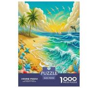 Seaside Scenery Jigsaw Puzzles for Adult Challenging Puzzle Games The Impossible Challenge 1000 Piece Difficult Hard Jigsaw Puzzles for Man And Woman with Letters on Back 70x50cm/1000pcs