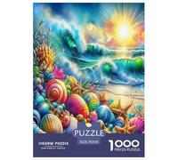 Seaside Scenery Jigsaw Puzzles for Adult Difficult Challenges 1000 Piece Difficult Hard Jigsaw Puzzles for Man And Woman with Letters on Back 70x50cm/1000pcs