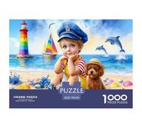 Seaside Secret Realm Jigsaw Puzzles for Adults Interesting Puzzle Game 1000 Pieces Brain Challenge for Adults Gifts 70x50cm/1000pcs
