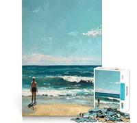 Seaside Serenity 1000 Piece Jigsaw Puzzles for Adults Jigsaw Memory Gain Stress Release Design Assembly Xmas Gift (38x26cm)