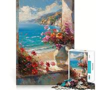 Seaside Serenity 1000 Piece Jigsaw Puzzles for Teenagers Jigsaw Think Game Calm Mind Quality Edge (38x26cm)