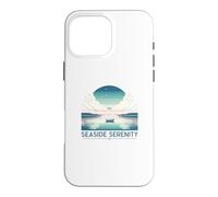 Seaside Serenity Casual Summer Vibes Beach Graphic Art Case for iPhone 16 Pro Max