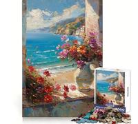 Seaside Serenity Jigsaw Puzzles 1000 Piece for Adults Strengthen Recall Leisure Fun Quality Edge Elegant Gift (50x75cm)