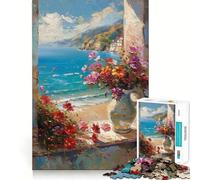 Seaside Serenity Jigsaw Puzzles 1000 Piece for Adults Strengthen Recall Leisure Fun Quality Edge Elegant Gift (50x75cm)