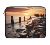 Seaside Skyline Sunset Scenery Laptop Sleeve Case Laptop Bag Shockproof Protective Computer Cover Briefcase Carrying Bag 10inch
