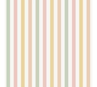 Seaside Stripe Multi Kids Wallpaper Soft Pastel Vertical Stripes, Non-Woven Paper, M94104