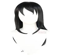 Season 2 Anime Suma Cosplay Wig Black Curly Hair Uzui Tengen Wife Heat Resistant Fiber Hair + Wig Cap