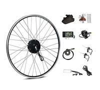 Season 28'' Rear Wheel Freewheel Electric Bicycle Motor Conversion Kit Black 36V 350W for E-Bike Cycling