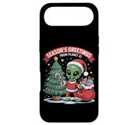 Season’s Greetings Planet Funny Alien Santa Sci-Fi Case for iPhone Air