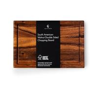 Season South American Walnut Double-Sided Chopping Board - Small - Wooden Chopping Board for Everyday Prep, Carving and Serving - Durable Walnut with Two Cutting Surfaces for Confident Home Cooking