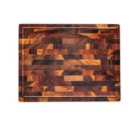 Season South American Walnut End Grain Double Sided Chopping Board - Medium - Chopping Board for Everyday Prep and Carving - Durable Walnut Gentle On Knives and Designed for Confident Home Cooking