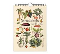 Seasonal Calendar Fruit and Vegetables Wall Calendar A4