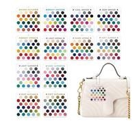 Seasonal Color Analysis Cards - 12 Count Acrylic Portable Palette Selection Kit, Personal Complexion Tone Matching Guide | Clothing Outfits Makeup Eyeshadow Bag Keychain Purse Stylist Shopping