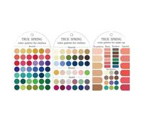 Seasonal Color Palette Cards Color Analysis Template for Clothing and