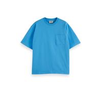 Seasonal Core Loose Fit 3 Crosses Pocket T-Shirt, Aqua Blue 410, S