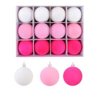 Seasonal Decorative Flocking Christmas Sphere Soft Flocking Finish Ornament in Bright Color for Holiday Tree Baubles
