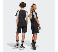 adidas Unisex Kids Seasonal Essentials Colorblock Shorts, Black/Wonder Silver/White, 7-8 Years