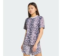 Seasonal Essentials Leopard Print T-Shirt with 3-Stripes