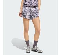 Seasonal Essentials Leopard Print Woven Shorts with 3-Stripes