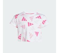 Adidas Seasonal Essentials Logo Celebration Crop Short Sleeve T-shirt