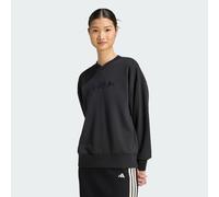 Seasonal Essentials Satin V-Neck Sweatshirt