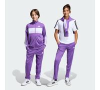 Adidas Seasonal Essentials Tiberio 3 Stripes Tricot Tracksuit Purple 9-10 Years Boys,Girls