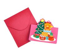 Seasonal Folded Sentiments - Playful Illustration Designs, Writable Interior Pages, Celebration Paper Collection for Kids Friends School Event Sharing | Yuletide Gathering Handwritten Wishes