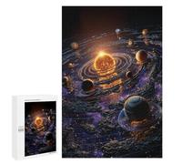 Seasonal Gift - Exploring The Solar System A Visual Journey, Adult Wooden Jigsaw, 1000 PCS, for Mindful Indoor Entertainment