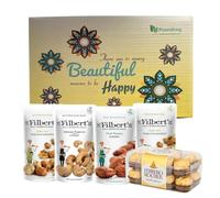 Seasonal Gift Hamper | Premium Savouries, Nuts and Sweets for Diwali, Navratri, Chocolate, Rakhi, Festive | Gourmet Food Hamper for Men & Women | Luxury Gift for Family, Friends, New Year, Gift Packs
