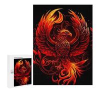 Seasonal Gift: Phoenix Rising Artwork -7, 500 PCS, Wooden Jigsaw Puzzle for Adults, with A Decorative Finished Picture