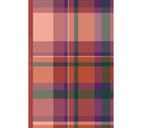 Seasonal Gratitude Practice | Cozy Peach and Rust Brown Plaid Journal for Fall Mindfulness | for Teens and Adults: 120 alternating prompt and writing ... x 9 inches, hard cover, self care diary, gift