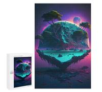 Seasonal Home Décor - Alien Planet with Trees -1, Jigsaw Puzzle for Adults, 1000 PCS, for Relaxing Solo Or Group Play