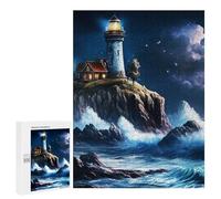 Seasonal Home Décor - View of The Lighthouse, Decorative Jigsaw for Grown-Ups, 500 PCS - for Quiet Evenings And Focused Play