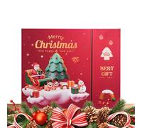 Seasonal Kit - Twelve Daily Compartments, Festive Treat Box, , Decorative Packaging | Ideal Kit for Children on the go, at Home and When