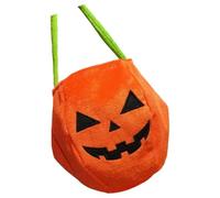 Seasonal Pumpkin Collector Bag Big Capacity Design Sturdy Velvets Fabric Party Essential for Kids Gatherings Multipurpose Holiday Storage Bag