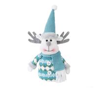 Seasonal Scandinavian Christmas Gnome Ornament for Home and Kitchen Decor Featuring Handmade Construction and Soft Materials (Deer)