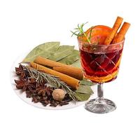 Seasonal Spice，Wine Mix - 1idual Sachets (22g Total) for Apple Cider, Mulled, Glühwein, Hot Toddy Holiday Drink