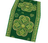Seasonal Table Runner with Green Theme for Special Occasion Sturdy Fabric Build Home Celebration Decoration