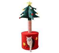 Seasonal tree aesthetics: The Christmas pine tree design enriches your festive interior design and creates unforgettable playtime for cat owners during the special holidays