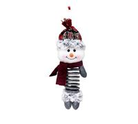 Seasonal Tree Ornament Soft Fabric Decor, Red Gray G