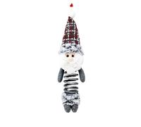 Seasonal Tree Ornament Soft Fabric Decor, Red Gray I