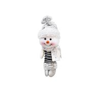 Seasonal Tree Ornament Soft Fabric Decor, Silver Gray A