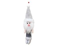 Seasonal Tree Ornament Soft Fabric Decor, Silver Gray C