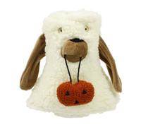Seasonal Wine Cover, Plush Halloween Bottle Accent for Counter Displays, Home Entertaining, Pumpkin Detail Display Holiday Bottle Sleeve Table Centerpiece Pumpkin Wine Accessory Halloween Hostess Bag